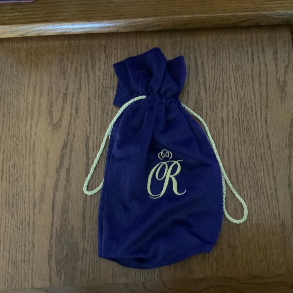 CROWN ROYAL DRAWSTRING VELVET BAG